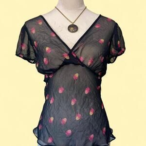 Betsey Johnson vintage silk top